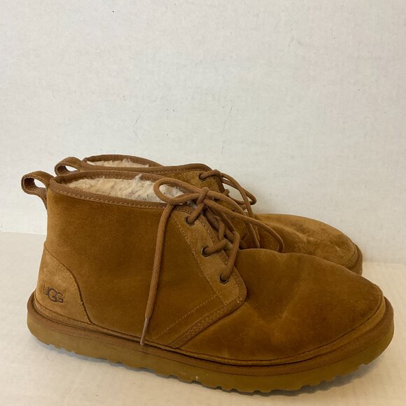 UGG Neumel Suede Men's Casual Shoe US 12 Brown Tan Lace Up - Picture 7 of 10